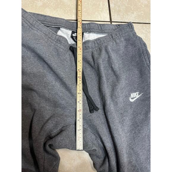 Nike Sweatpant Men Jogger XL Grey Fleece Drawstring Active Y2K Athleisure Lounge - Picture 7 of 12